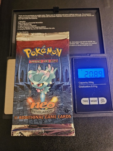 Pokemon First 1st Edition Neo Revelation Factory Sealed Booster Pack 20.89 WOTC 