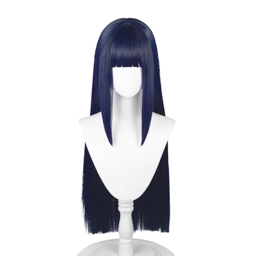 COSPLAZA Cosplay Wigs Long Straight Blue Hair Halloween Party Hair Synthetic Wig - Blue