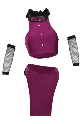 Alleyon Ino Yamanaka Cosplay Swimsuit Womens Anime Two Piece Bathing Suit Ninja Outfit Shinobi - Small - Ino