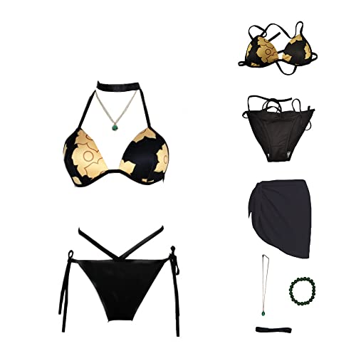 My Dress Up Darling Cosplay Kitagawa Swimsuit Anime Bathing Suit Set Summer Bikini - Large - Black