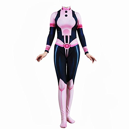 Xyjrnjvh My Hero Academia All Might Boku No Hero Academia Halloween Cosplay Costume Unisex Bodysuit - Adult-S(Height:61-63 Inch) - Pink