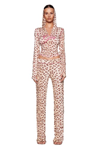 BLARE HOODIE - NEUTRAL : LEOPARD : WILD CARD