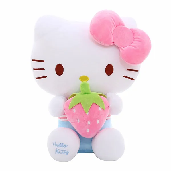 Hello Kitty Plush Toys Dolls,Baby Girls Toys, 3 Sizes 14'' 18'' 24'',Pink Blue Color (Blue, 14'') - 