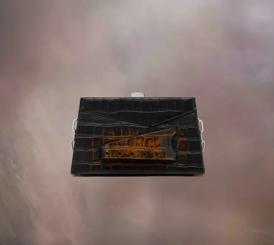 Maison Margiela Croc Print Clutch
