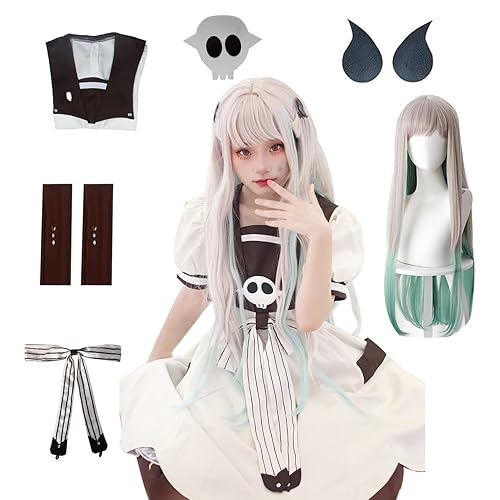 AKTOTO Anime Hanako Kun Cosplay Full Set Uniform with Hat Nene Yashiro Cosplay Halloween Role Play and Wig - Nene Yashiro+wig - Medium