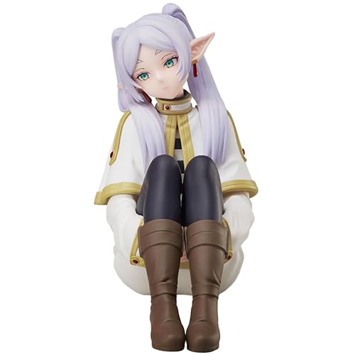 Anime Frieren Action Figure,Frieren Figure,Classic Sitting Leg-Hold Action Model Statue Figurine PVC Manga Character Desktop Decoration Collector Gifts,11cm/4.3in - Frieren-c - 11cm/4.3in