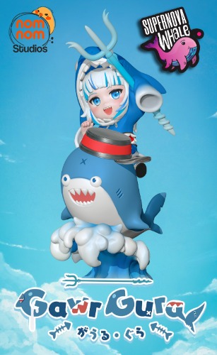Chibi Gawr Gura - Hololive - Full Painted Option - 14k Abs like Resin