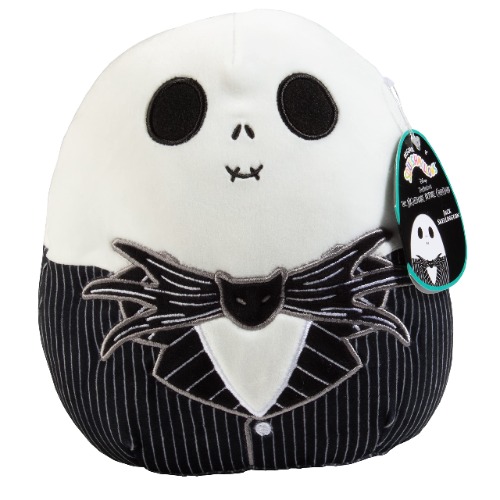 Squishmallows 8" Nightmare Before Christmas Jack Skellington - Official Kellytoy Plush - Cute and Soft Stuffed Animal Toy - Great Gift for Kids