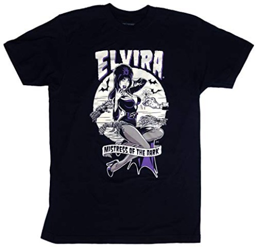 kreepsville 666 Elvira Monster Hands Gothic Halloween Horror Punk Pin Up Goth 70s 80s 90s Mens Black T Shirt - Medium