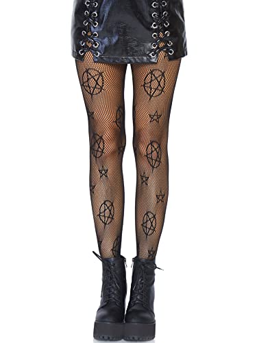 Leg Avenue Women's Dark Alternative Fishnet Tights - Occult - One Size