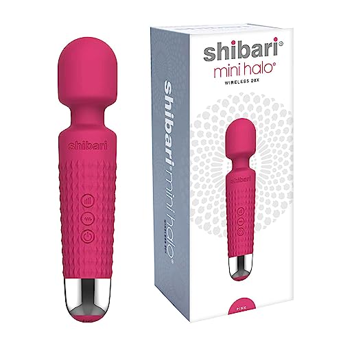 Shibari Mini Halo Vibrator, Wand Massager Vibe, Cordless, Quiet, High Power & Waterproof, Vibration Clitoris Stimulation, Adult Sex Toys, Personal Vibrator for Women, Sex Vibrators (Pink) - Pink