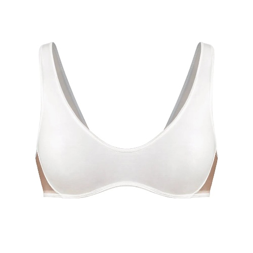 Core Scoop Neck Bralette Crystal - XS / Crystal