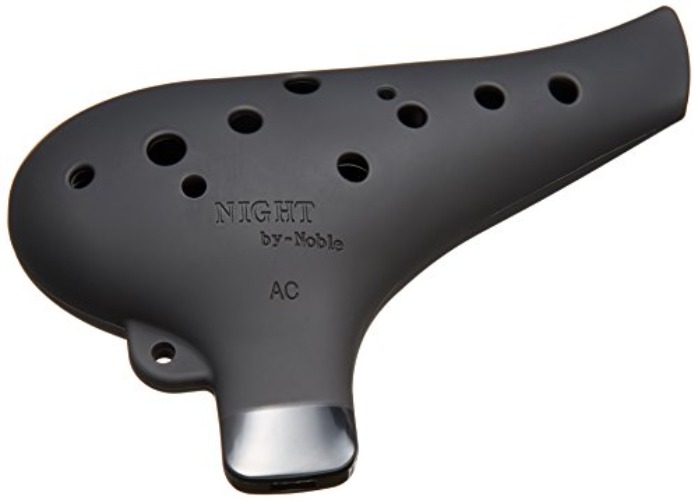 Night By Noble Plastic Ocarina AC Black - Black