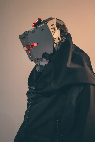 Cyberpunk mask- Half Visor  MK.27 "Templar"