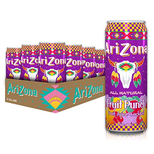 Arizona Fruit Punch Drink Big Can, 23 Fl Oz, Pack of 12 - Fruit Punch - 23 Fl Oz (Pack of 12)