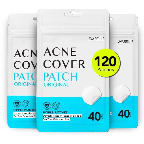 Acne Cover Patch Original 120CT (Size: Medium 10 - 14mm) for Pimple | Vegan, Cruelty Free