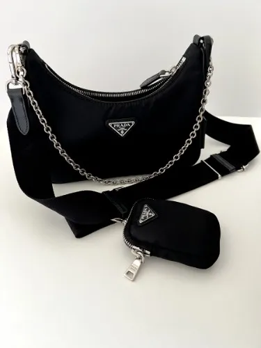 Black Prada Re-edition 2005 Re-nylon Bag