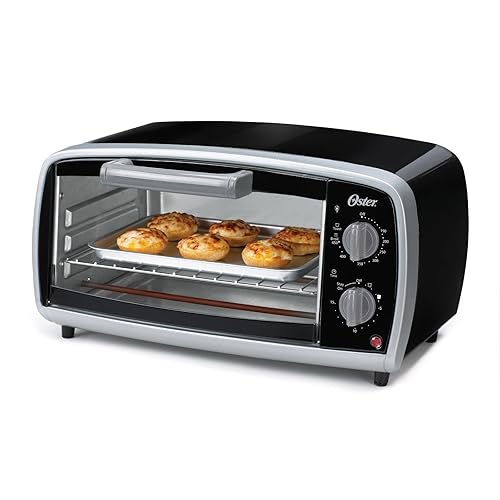Oster Toaster Oven, 4 Slice, Black (TSSTTVVG01) - Black - Small
