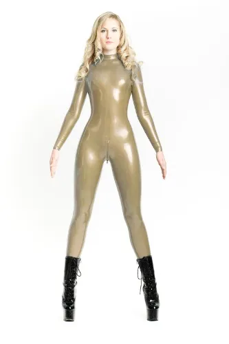 Fantastic rubber catsuit (transparent)