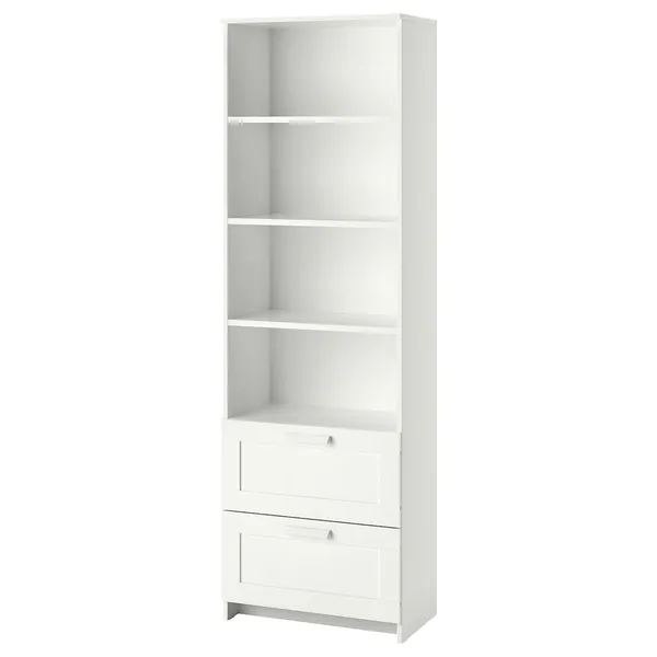 BRIMNES Bookcase - white 60x190 cm