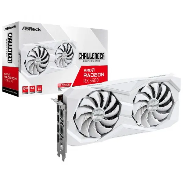 Asrock Radeon RX 6600 Challenger White 8GB GDDR6