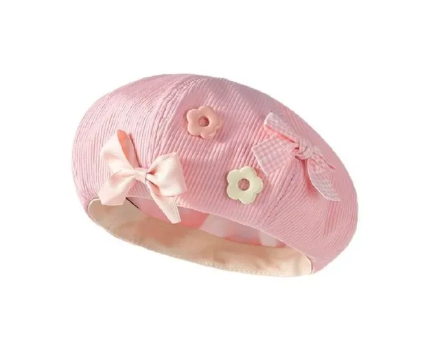 Bow Flower Beret