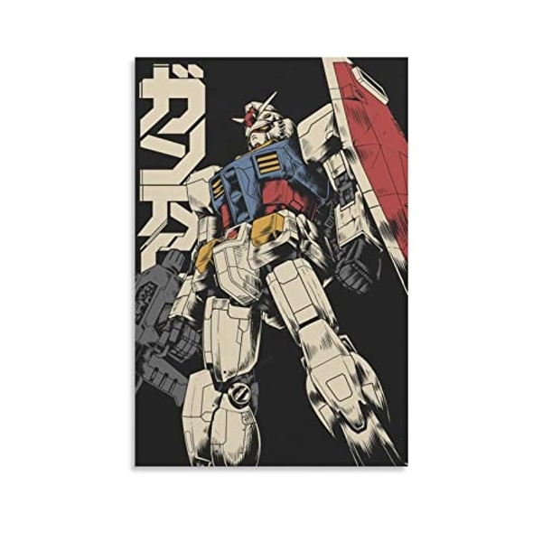 XINYUELONG Anime RX 78 2 Gundam Poster Canvas Wall Art Painting Posters Decoration Room Decor Unframe 12x18inch(30x45cm)