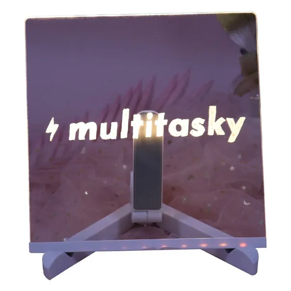 Glowing Acrylic Message Board Set (with 7 Colored Markers) - Medium (8x8in)