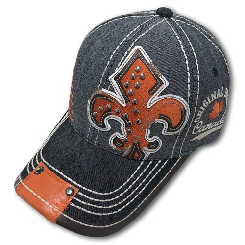 Babazoo Republic Quebec Fleur De LYS Baseball Cap True North Canada Adjustable Hat - 