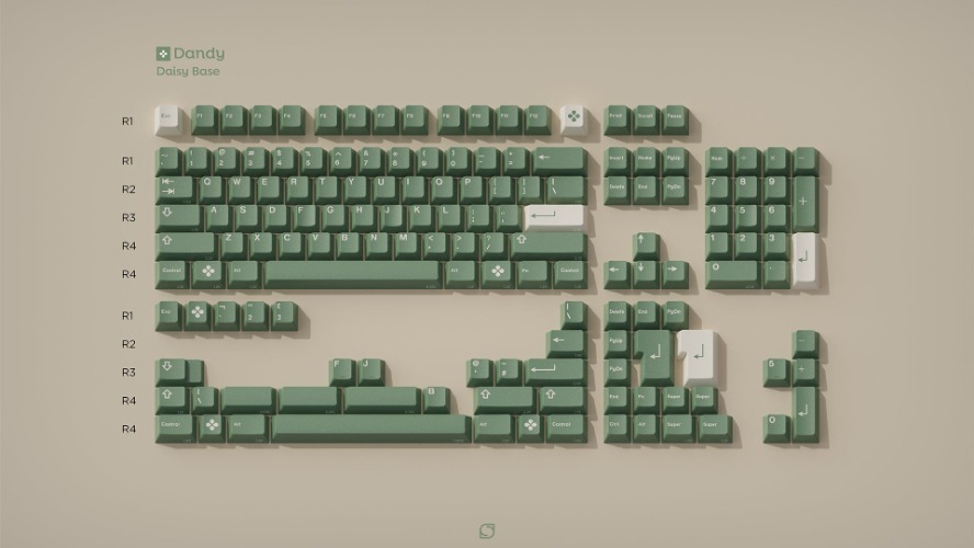[In Stock] GMK Dandy Keycap Set | Daisy Base