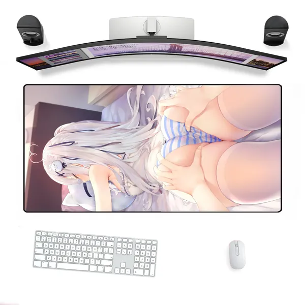 Big Gaming XXL Mouse pad Desk Mat - Ass Kawaii Anime Girl