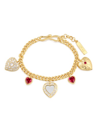 Luv Aj x FL&amp;L Hanging Hearts Charm Bracelet