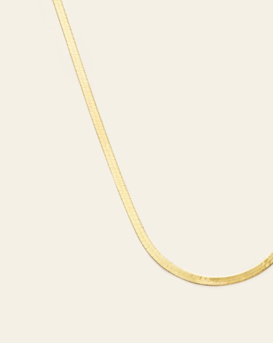 3mm Herringbone Chain - Gold Vermeil | 14k Gold Vermeil / 18"