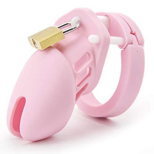 RZY Silicone Cock Cage Chastity Cage - Pink