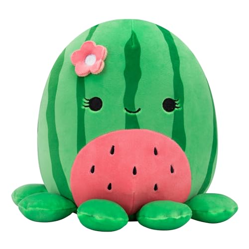 Squishmallows Original 8-Inch Marcella Watermelon Octopus - Official Jazwares Plush - Watermelon Octopus