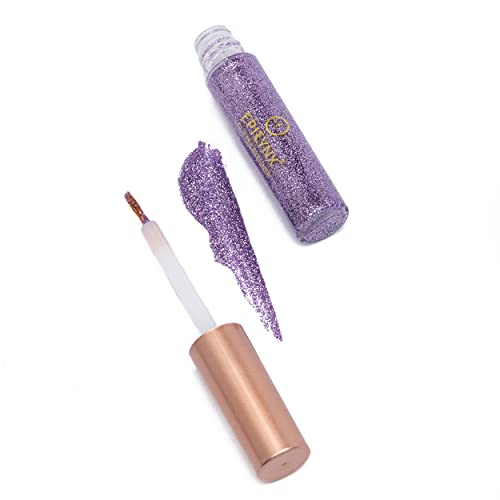EPILYNX by Dr. Liia Hypoallergenic Eyeliner, Glitter Liquid Eyeliner I Gluten Free and Vegan for Sensitive Skin (5: Purple)