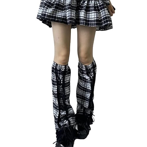 Sup-Coente Y2k Fashion Leg Warmers For Women Harajuku Leg Sleeve - Grey 7 - One Size