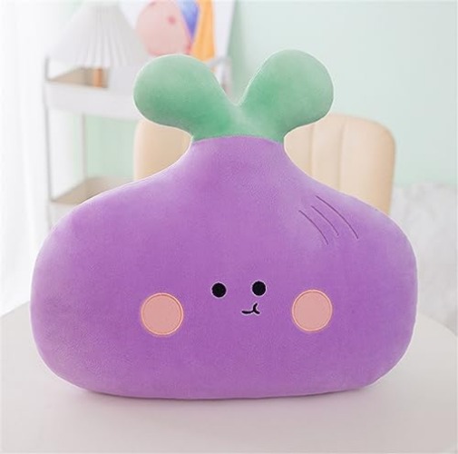 Skyseen Onion Plush Pillow Onion Stuffed Vegetables Plush Cushion for Home Decoration 17.7" - D