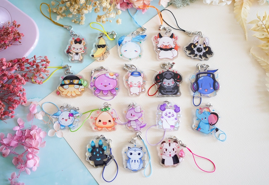 NIJISANJI EN Mascot Acrylic Phone Charms