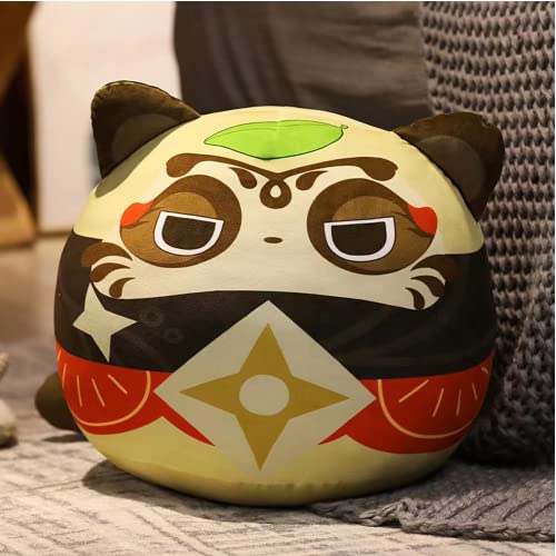 Kalafona Genshin Impact Plush Plushie Pillow Hu Tao Sayu Dharma Tumbler 11.8"(30cm) Diameter Circular Cute Soft Doll Cosplay Props for Game Fans Party Favor Birthday Decoration - XX-Large