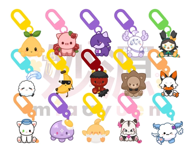 Nijisanji EN VTuber Chibi Mascots | Acrylic Charms