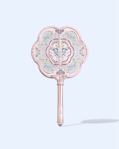 Butterfly Cloud Collar Hand Mirror | Floral Cyan