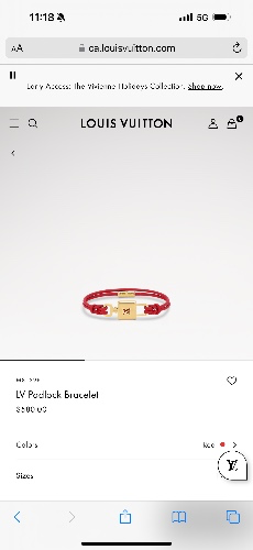  LV red bracelet 