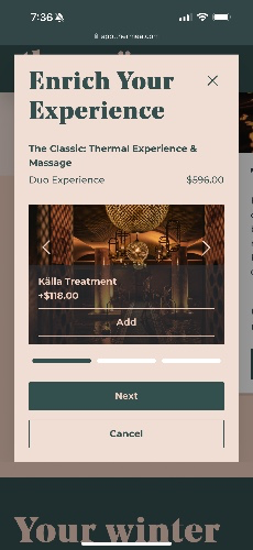 Thermea Spa Gift Certificate 