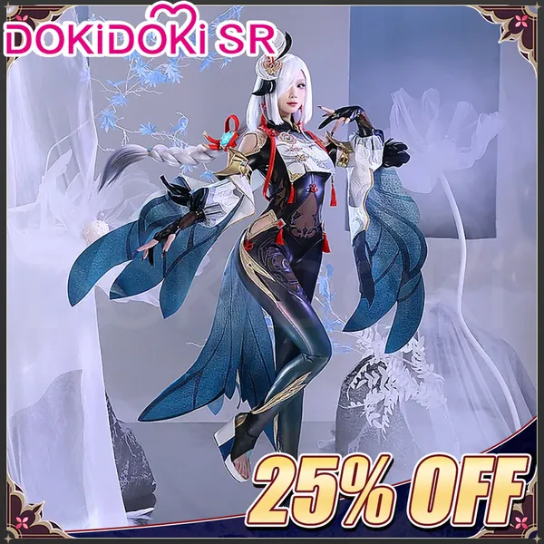 【 Ready For Ship】【Size S-2XL】DokiDoki-SR Game Genshin Impact Shenhe Cosplay Costume Shen He