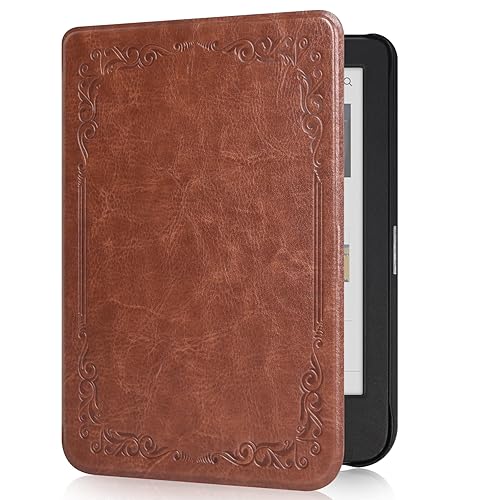 Tenano 6" Kobo Clara Colour/BW/2E Case, Slim Protective Cover with Auto Sleep/Wake - Vintage Brown - Z-vintage Brown