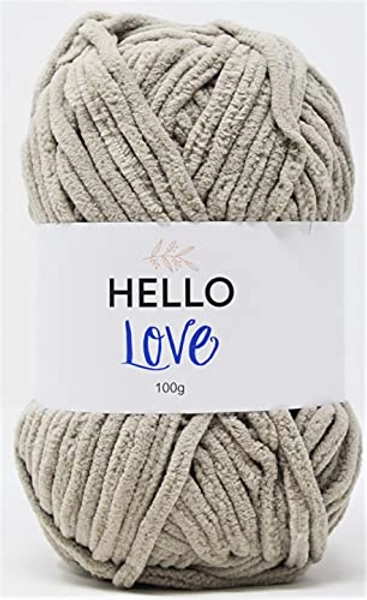 ilauke Fluffy Yarn 12x50g, Fluffy Wool for Knitting, Flutterby