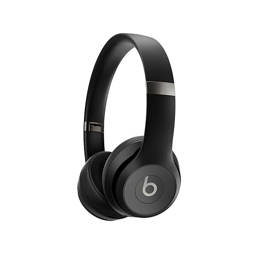 Beats Solo 4 - Wireless Bluetooth On-Ear Headphones, Apple & Android Compatible, Up to 50 Hours of Battery Life - Matte Black - Matte Black - Solo4 - Without AppleCare+