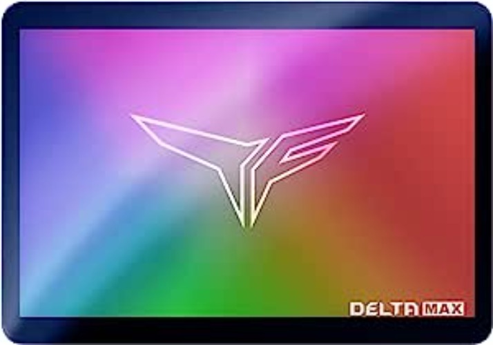 TEAMGROUP T-Force Delta MAX Lite(Dramless) ARGB 1TB with 3D NAND TLC 2.5 Inch SATA III Internal SSD (R/W Speed up to 550/500 MB/s) T253TM001T0C325 - 1TB Delta Max Lite
