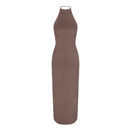 SKIMS CLOUD HALTER LONG DRESS | AMETHYST | XXS